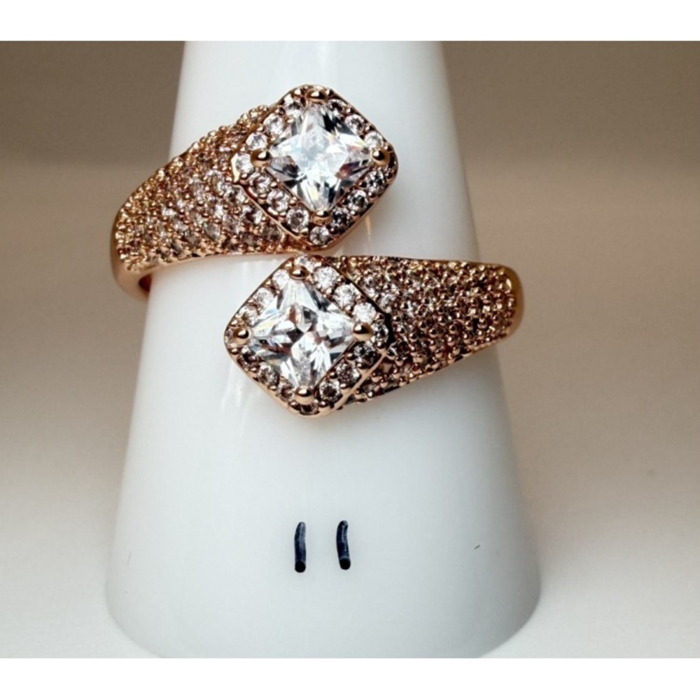 Size 11 Bomb Party April Ring - RG91462 Enchanted As Always - Rose Gold Plated
